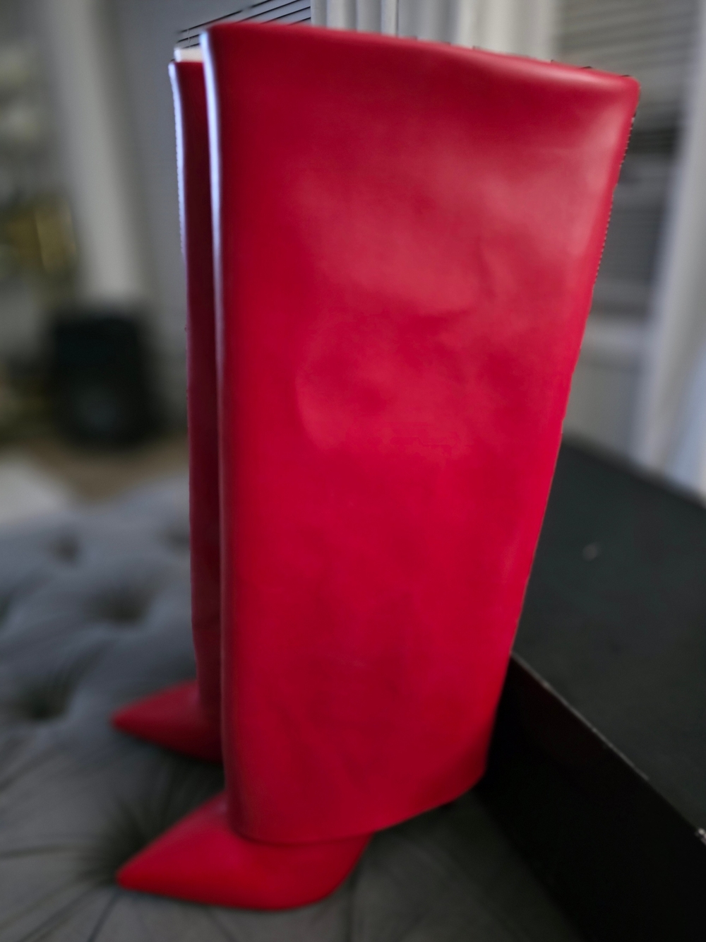 I.N.C Red Fold Over Boots